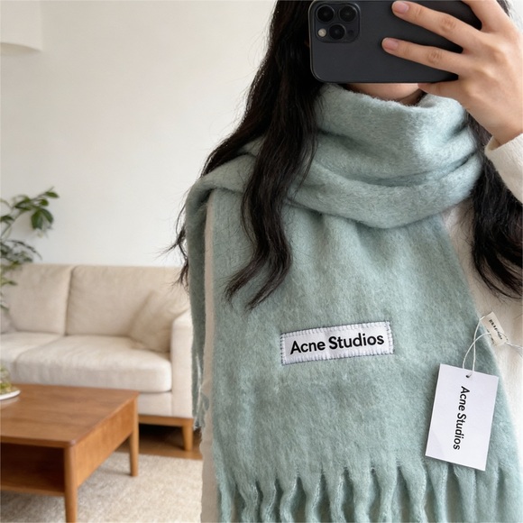 Acne Studios Accessories - Acne Studios Light Blue Scarf